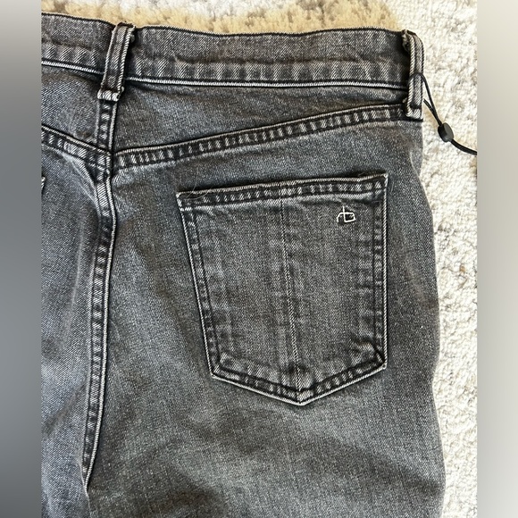 Rag & Bone NWT black / grey straight leg jeans - Picture 11 of 14